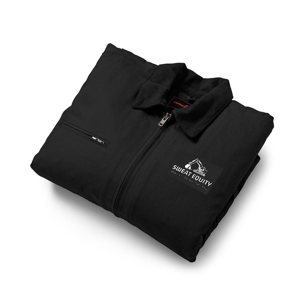 Work Jacket — Embroidered Heavy-Duty Duck Cloth Jacket with Chest Logo