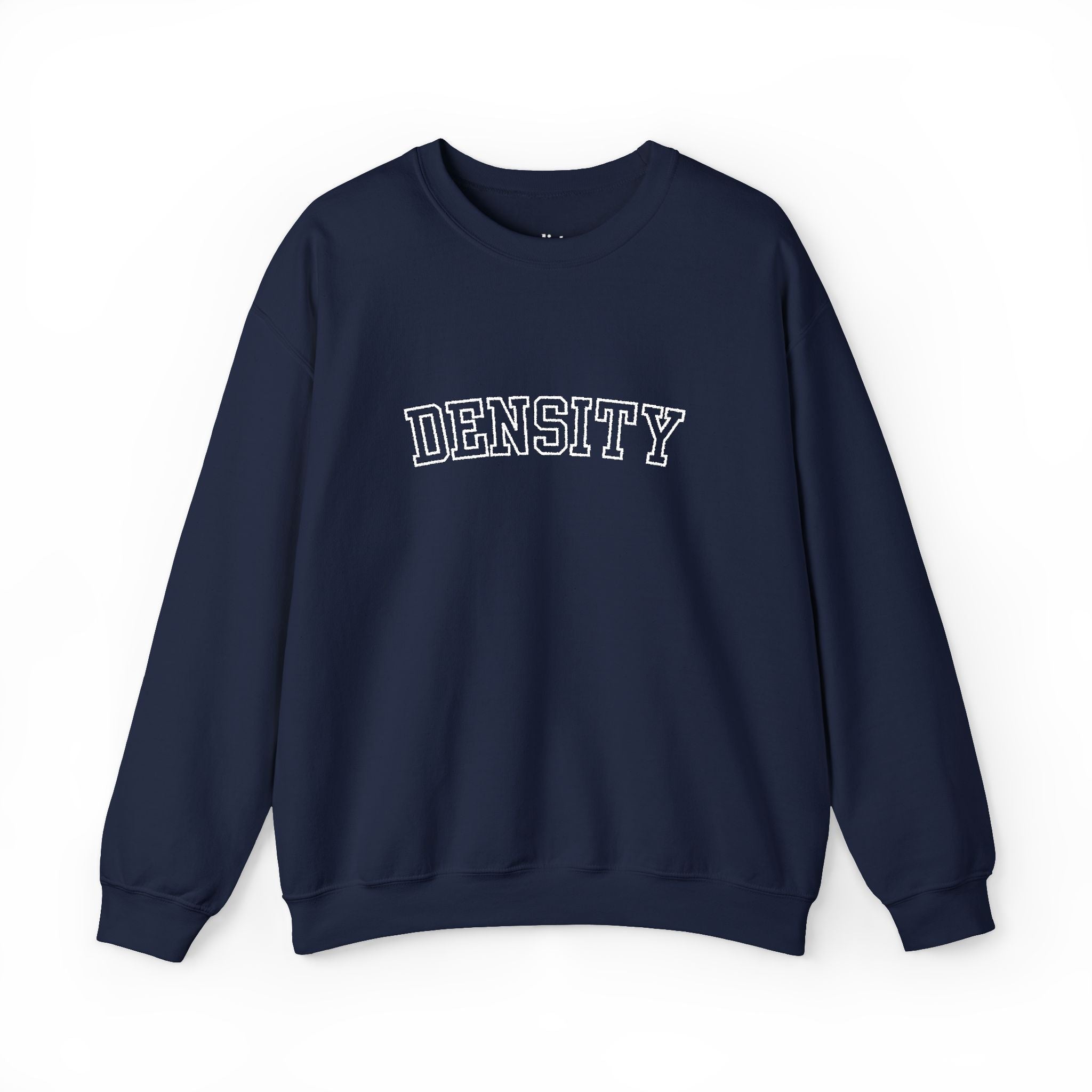 Density Crewneck Sweatshirt — Vintage College Graphic Pullover