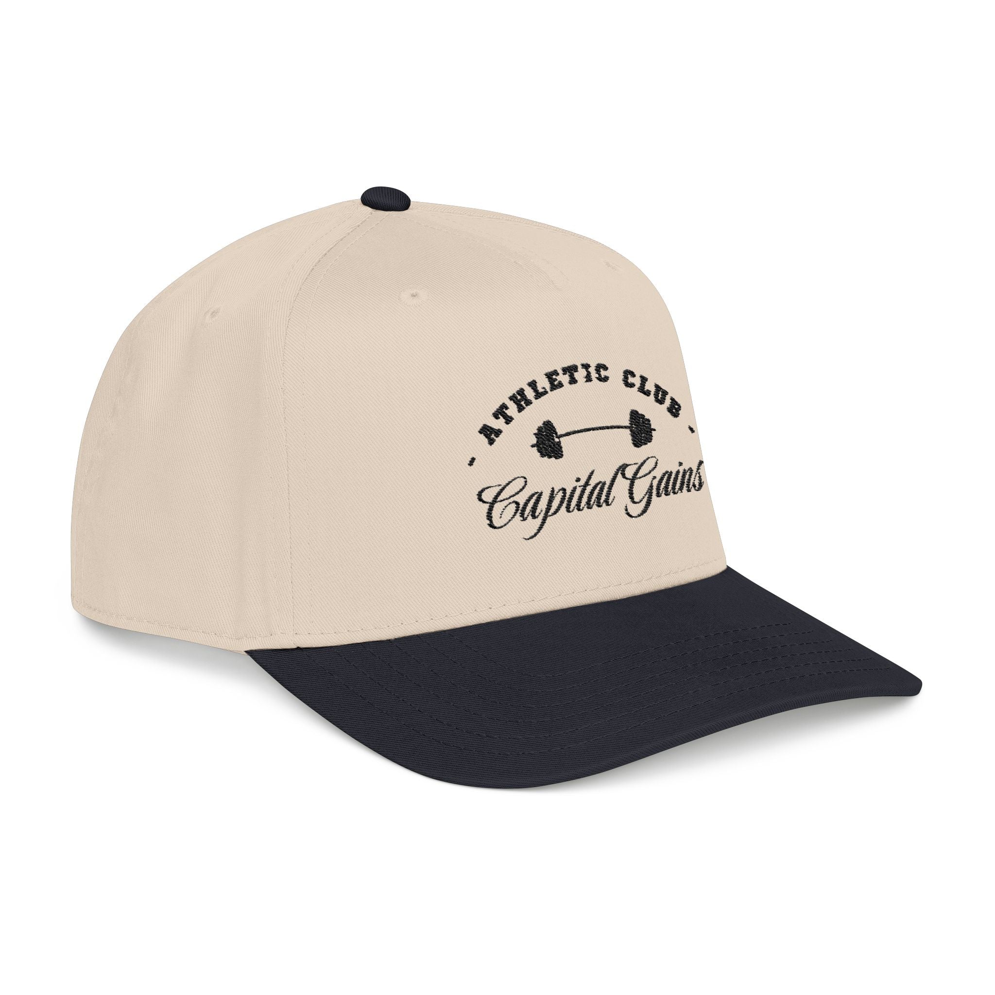 Capital Gains Athletic Club Baseball Cap — Mid Profile Embroidered Hat