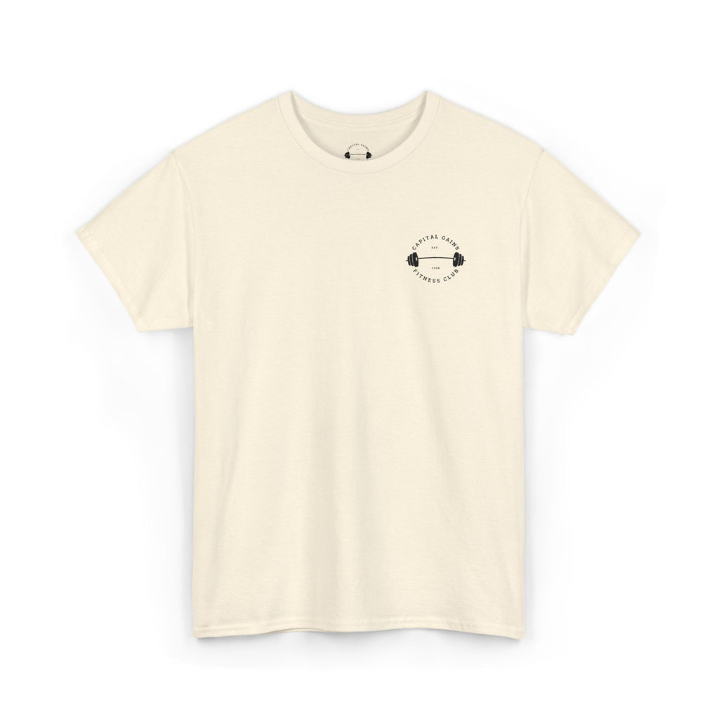 Capital Gains Barbell Club - Embroidered T Shirt