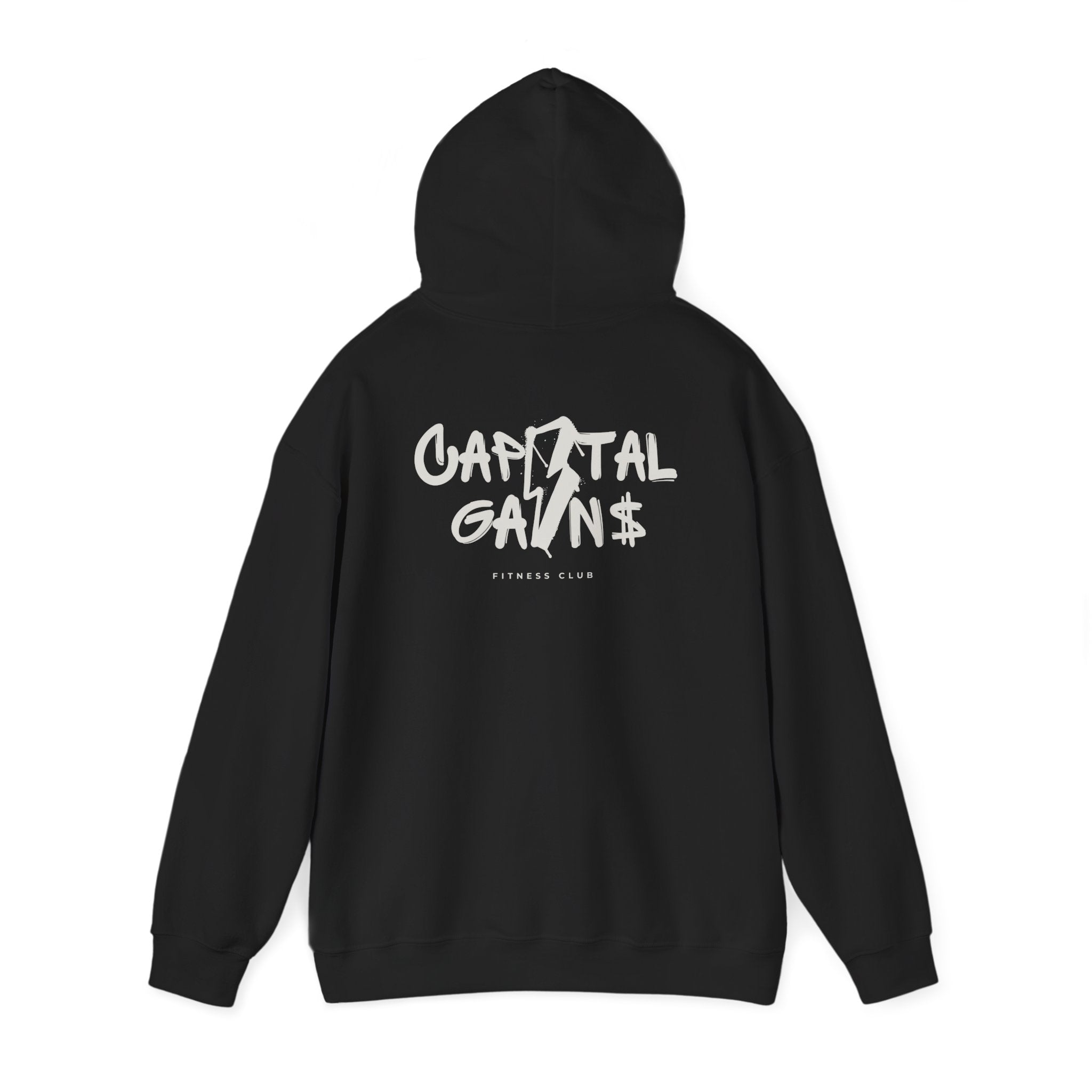 Capital Gains Hoodie — Graphic Streetwear Sweatshirt with 'Capital Gain' Back Print