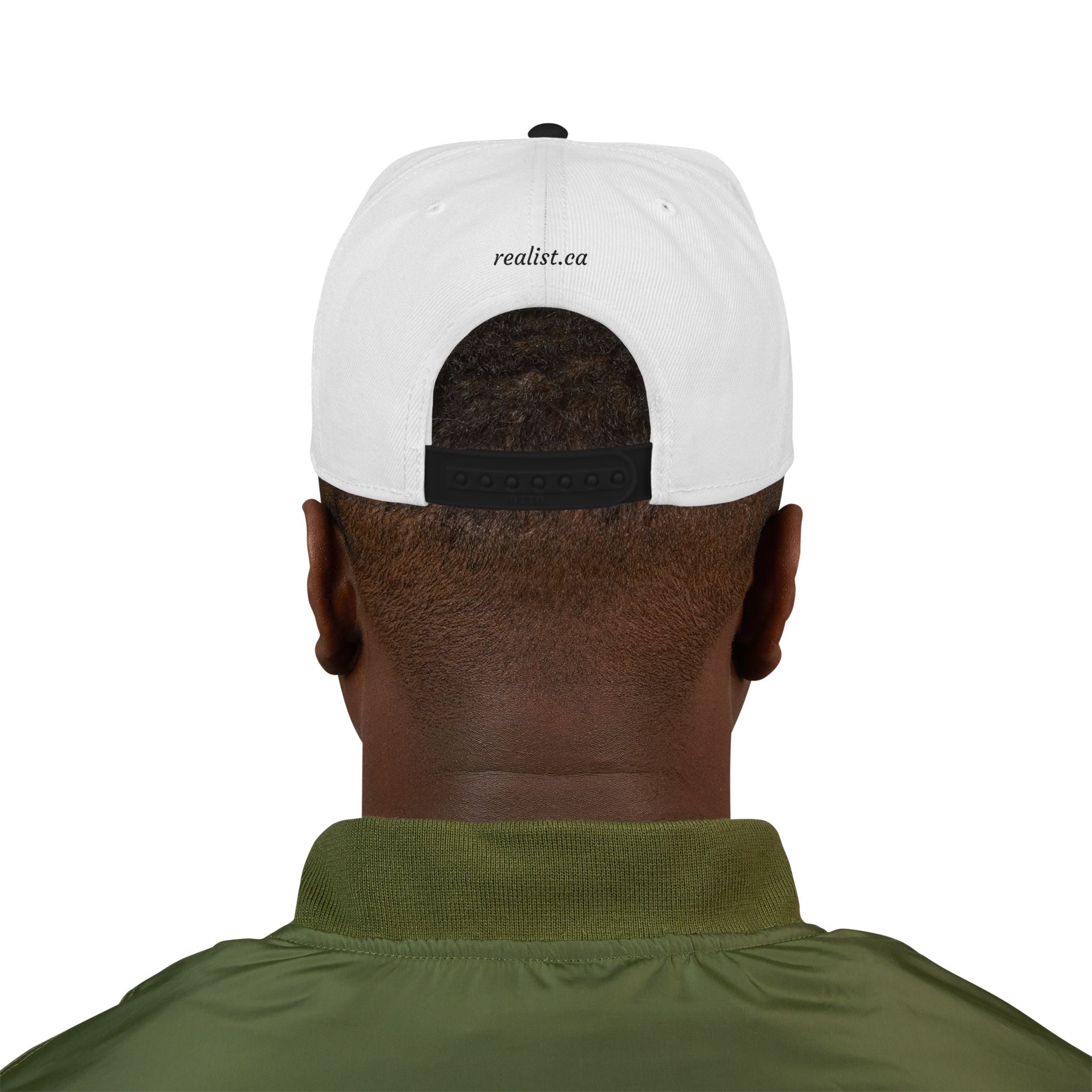 Embroidered Snapback Hat — 'Capital' Barbell Logo Streetwear Cap