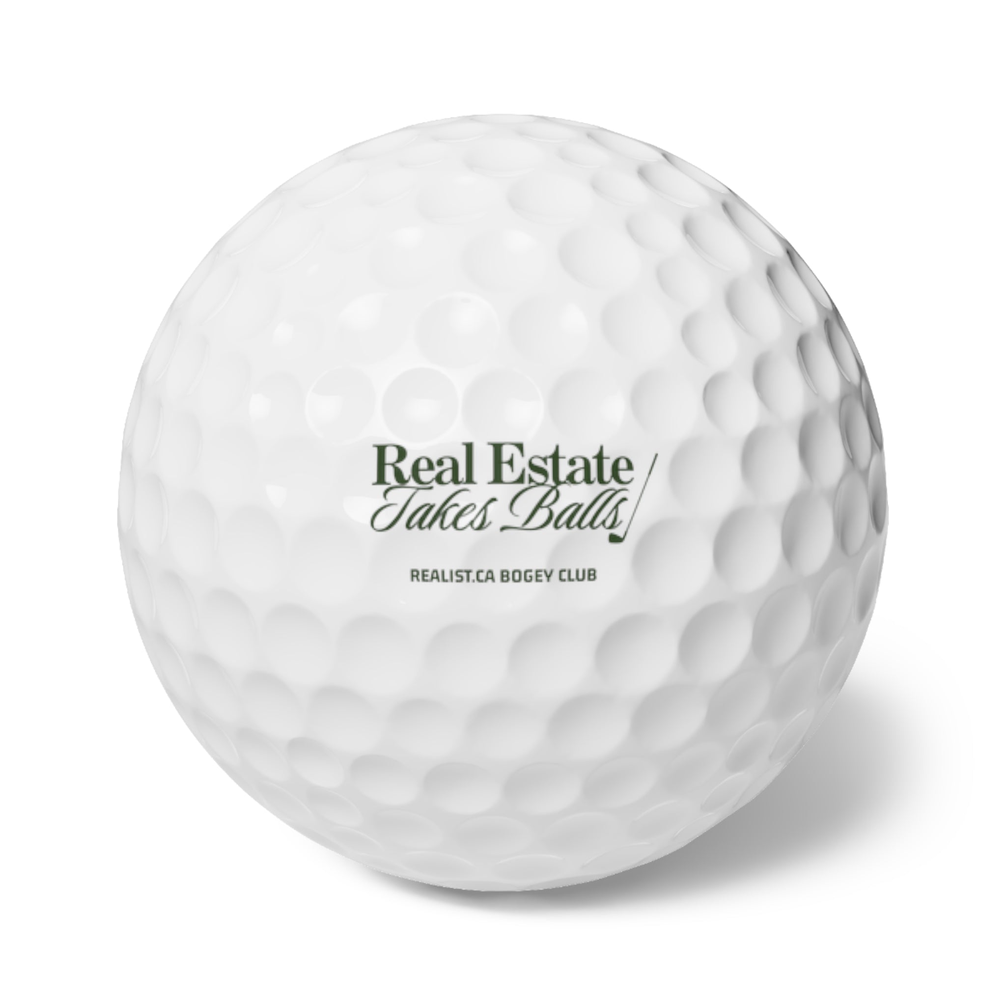 "Real Estate Takes Balls" Golf Balls, 6pcs