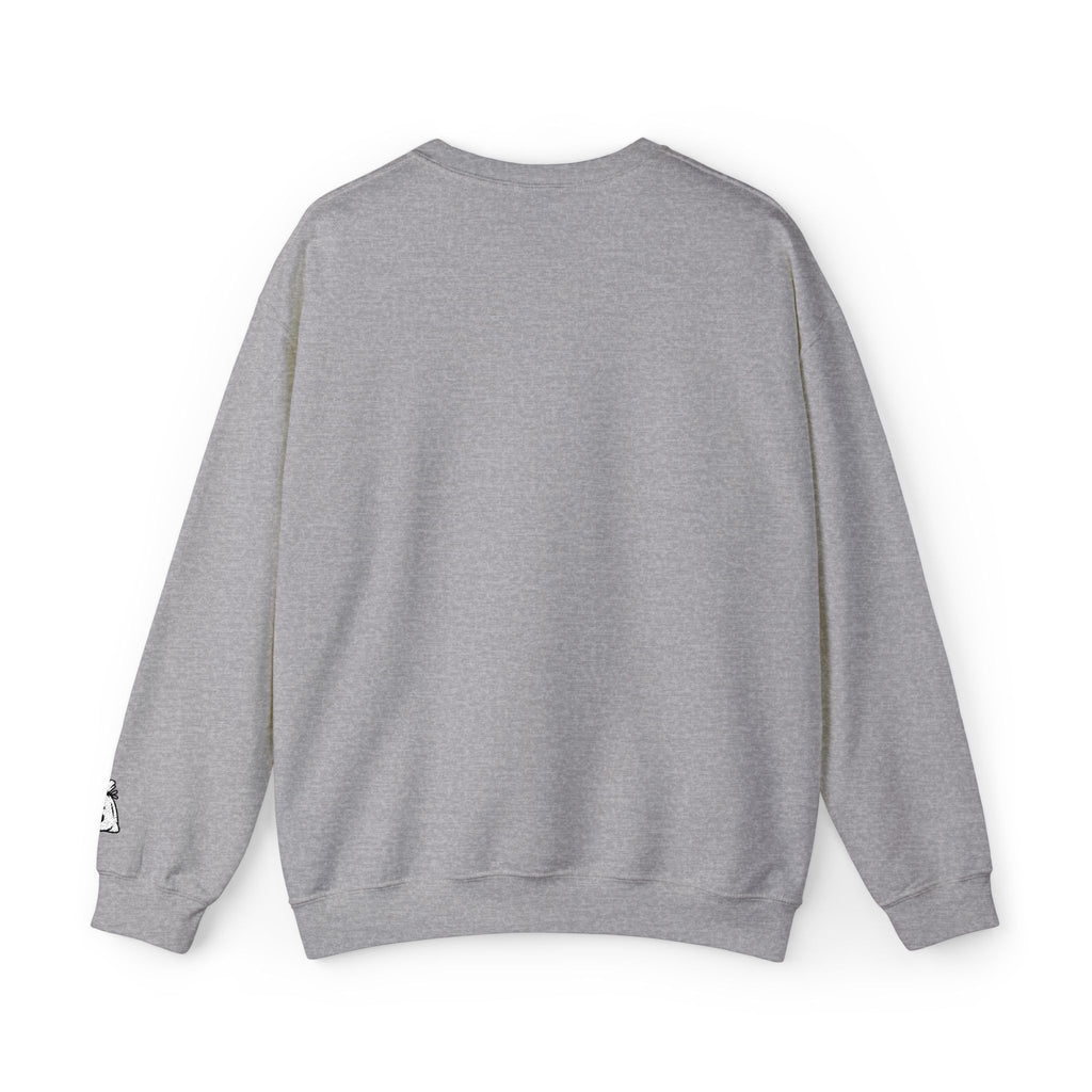 DEALS Crewneck Sweatshirt — Vintage Collegiate Black Pullover
