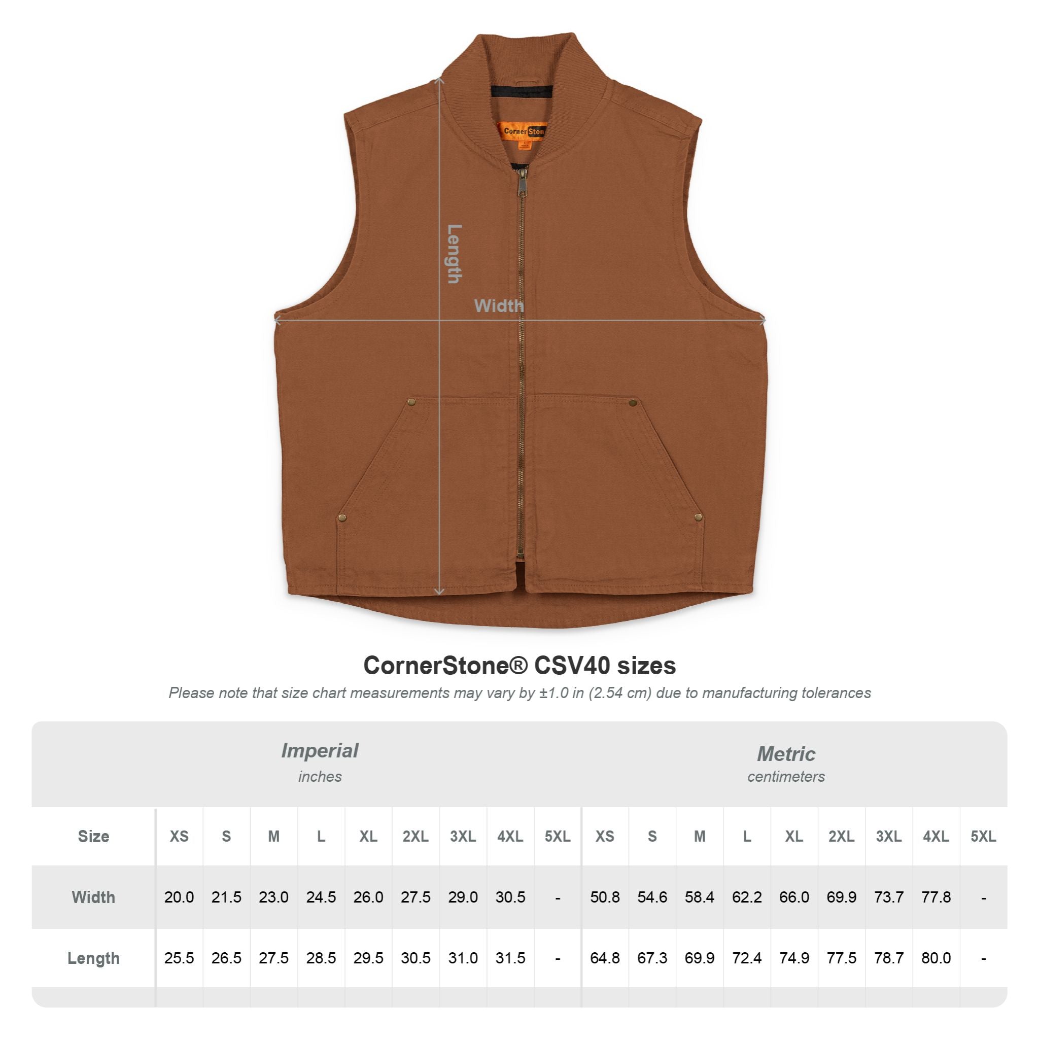 "Sweat Equity" Embroidered Duck Cloth Work Vest — Rugged Canvas Utility Vest