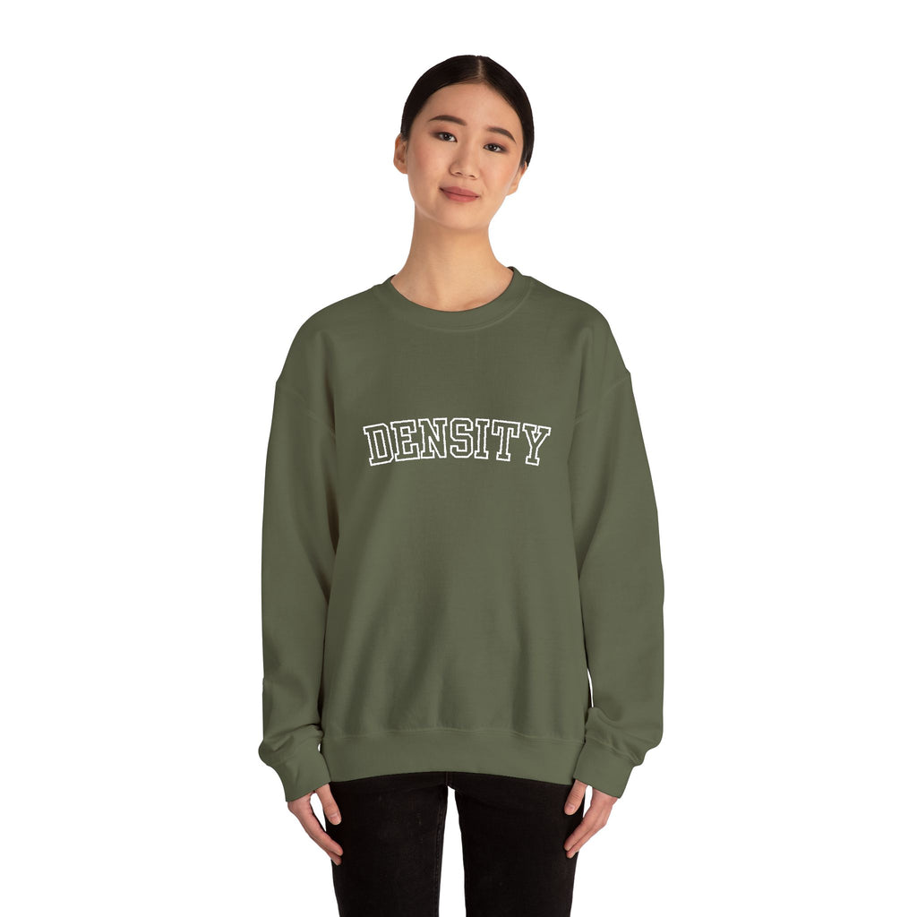 Density Crewneck Sweatshirt — Vintage College Graphic Pullover